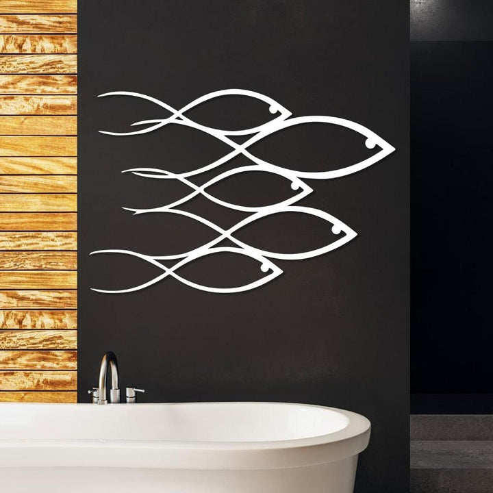 School Of Fish Metal Wall Art